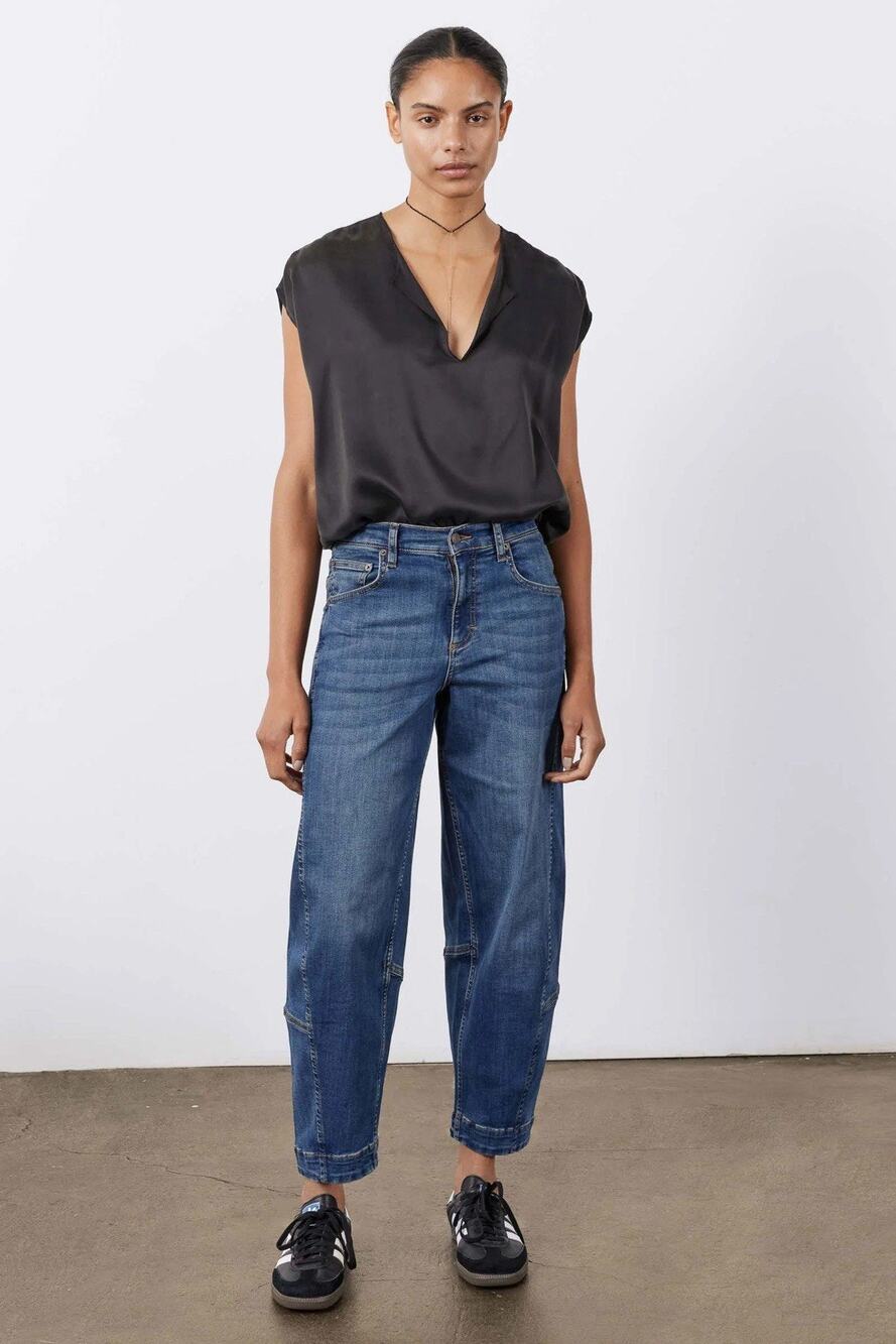Ruti Ultimate Barrel Jeans Blue Indigo 0
